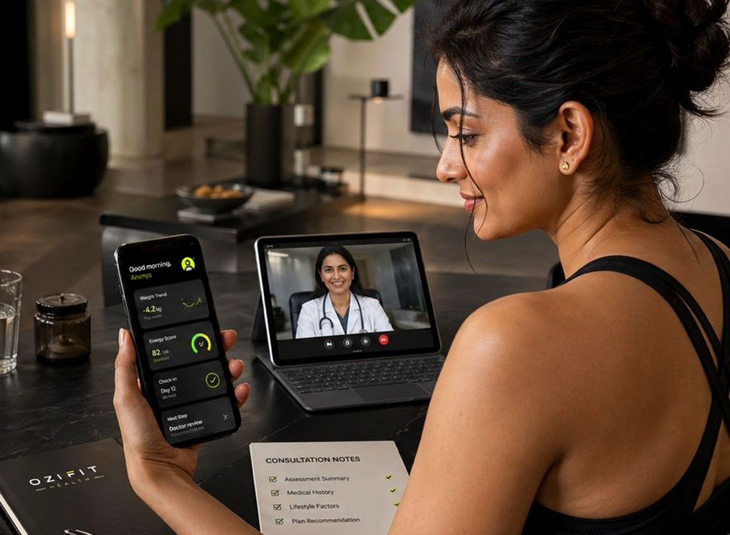 OZI Fit Health doctor video consultation